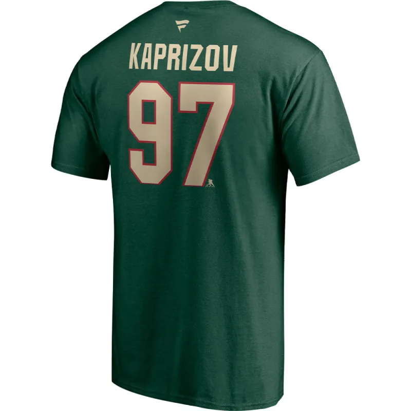 FANATICS MINNESOTA WILD KIRILL KAPRIZOV NAME AND NUMBER T SHIRT made by Fanatics