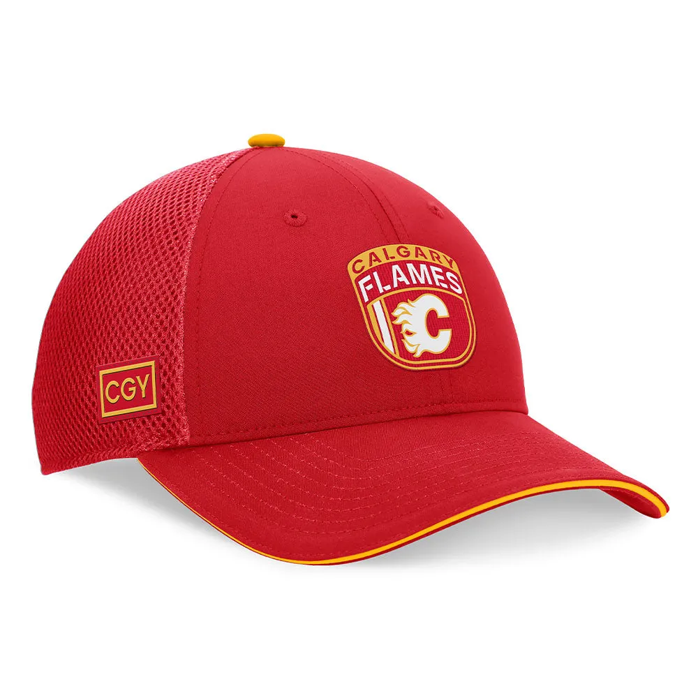 Fanatics Calgary Flames Authentic Pro 2024 Draft Trucker Hat sold by Pro Hockey Life product image thumbnail 3