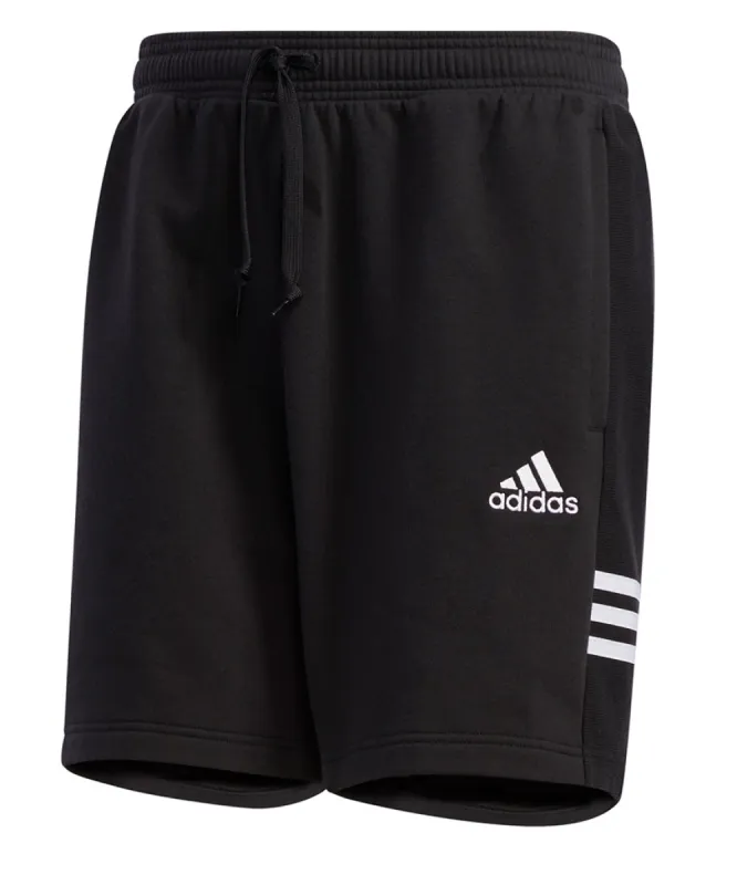 ADIDAS ADULT COZY FLEECE SHORTS - BLACK/WHITE sold by Pro Hockey Life