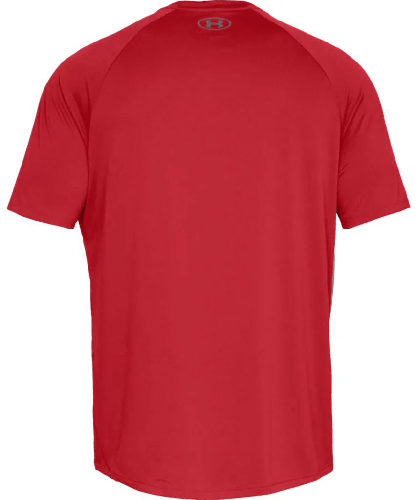 UNDER ARMOUR TECH ADULT T SHIRT - RED sold by Pro Hockey Life product image thumbnail 2
