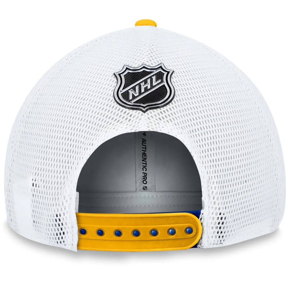 FANATICS BUFFALO SABRES AUTHENTIC PRO RINK STRUCTURED TRUCKER HAT sold by Pro Hockey Life product image thumbnail 4