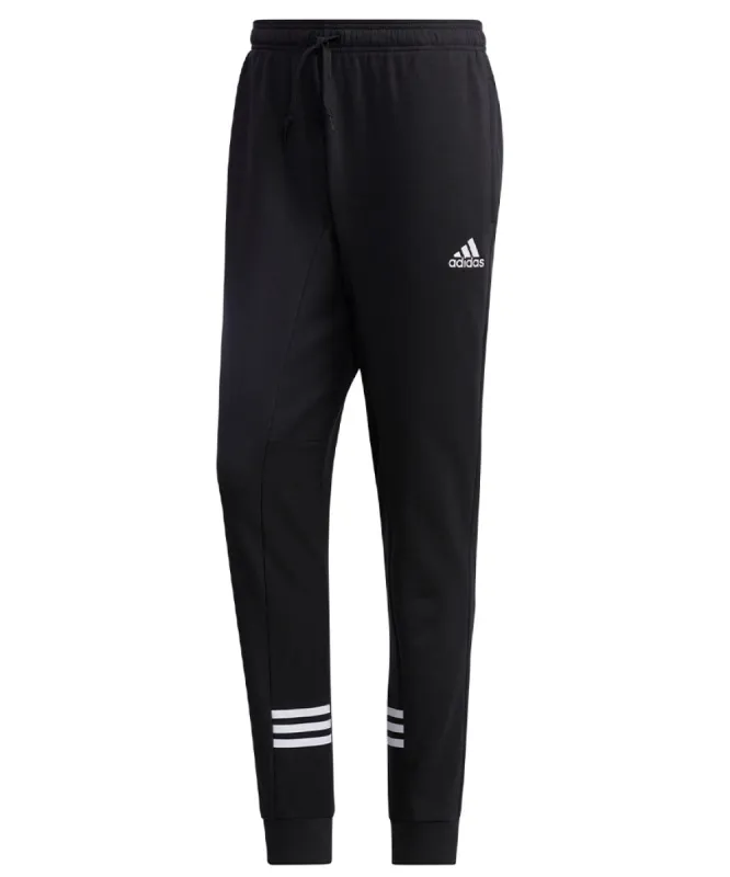 ADIDAS ADULT COZY FLEECE JOGGERS - BLACK/WHITE sold by Pro Hockey Life