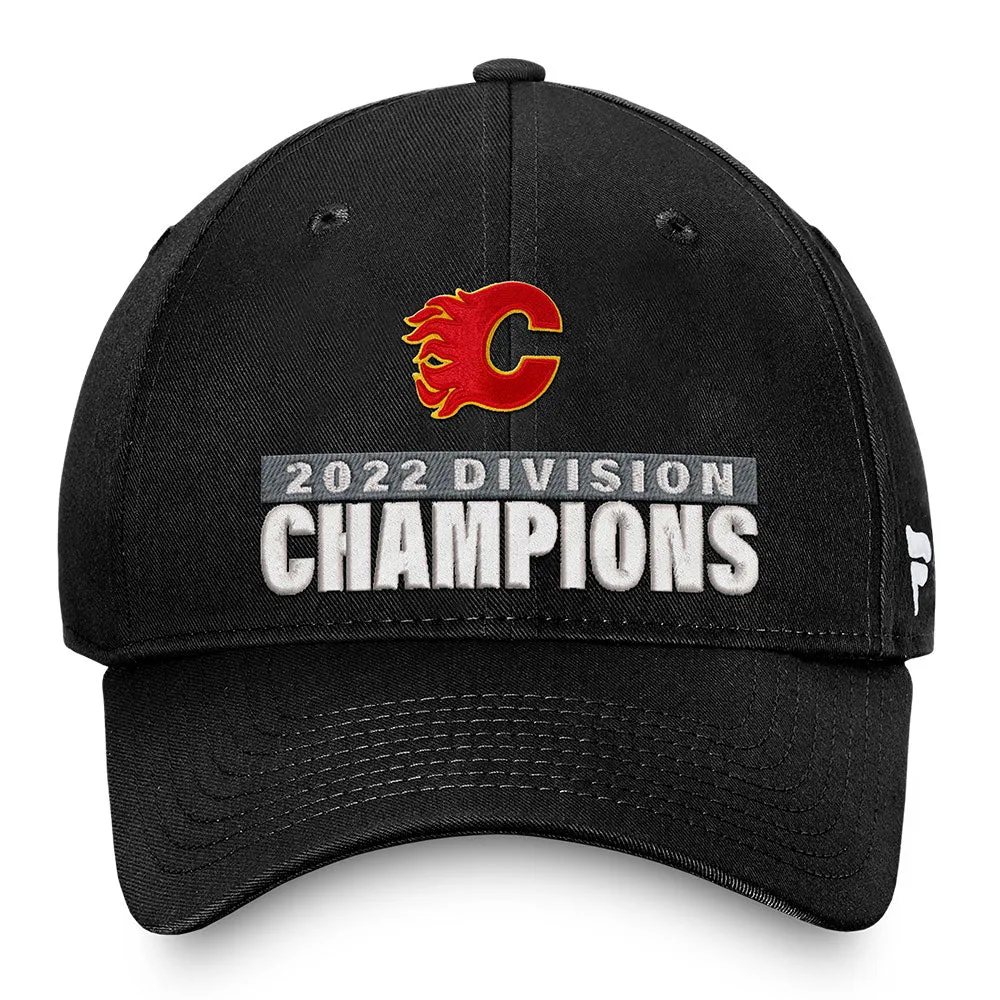 Fanatics Calgary Flames 2022 Pacific Division Champions Snapback Hat sold by Pro Hockey Life product image thumbnail 2