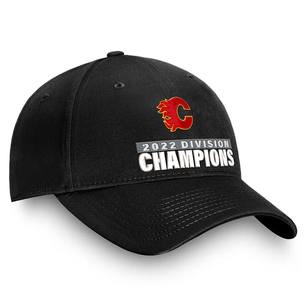 Fanatics Calgary Flames 2022 Pacific Division Champions Snapback Hat sold by Pro Hockey Life product image thumbnail 3