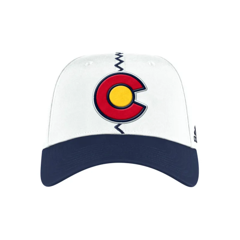 ADIDAS COLORADO AVALANCHE REVERSE RETRO 2.0 ADULT STRETCH HAT sold by Pro Hockey Life