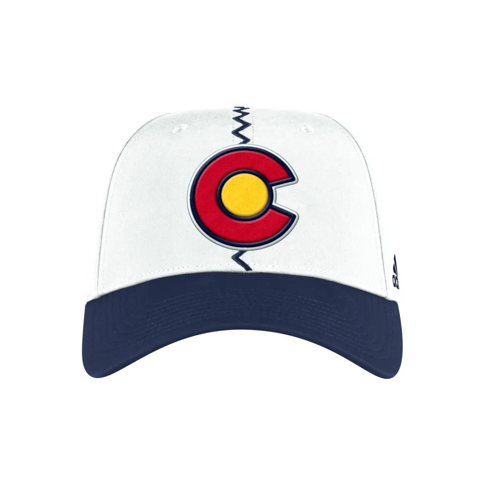 ADIDAS COLORADO AVALANCHE REVERSE RETRO 2.0 ADULT STRETCH HAT sold by Pro Hockey Life