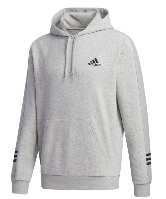 ADIDAS ADULT COZY FLEECE HOODIE - GREY/NAVY sold by Pro Hockey Life