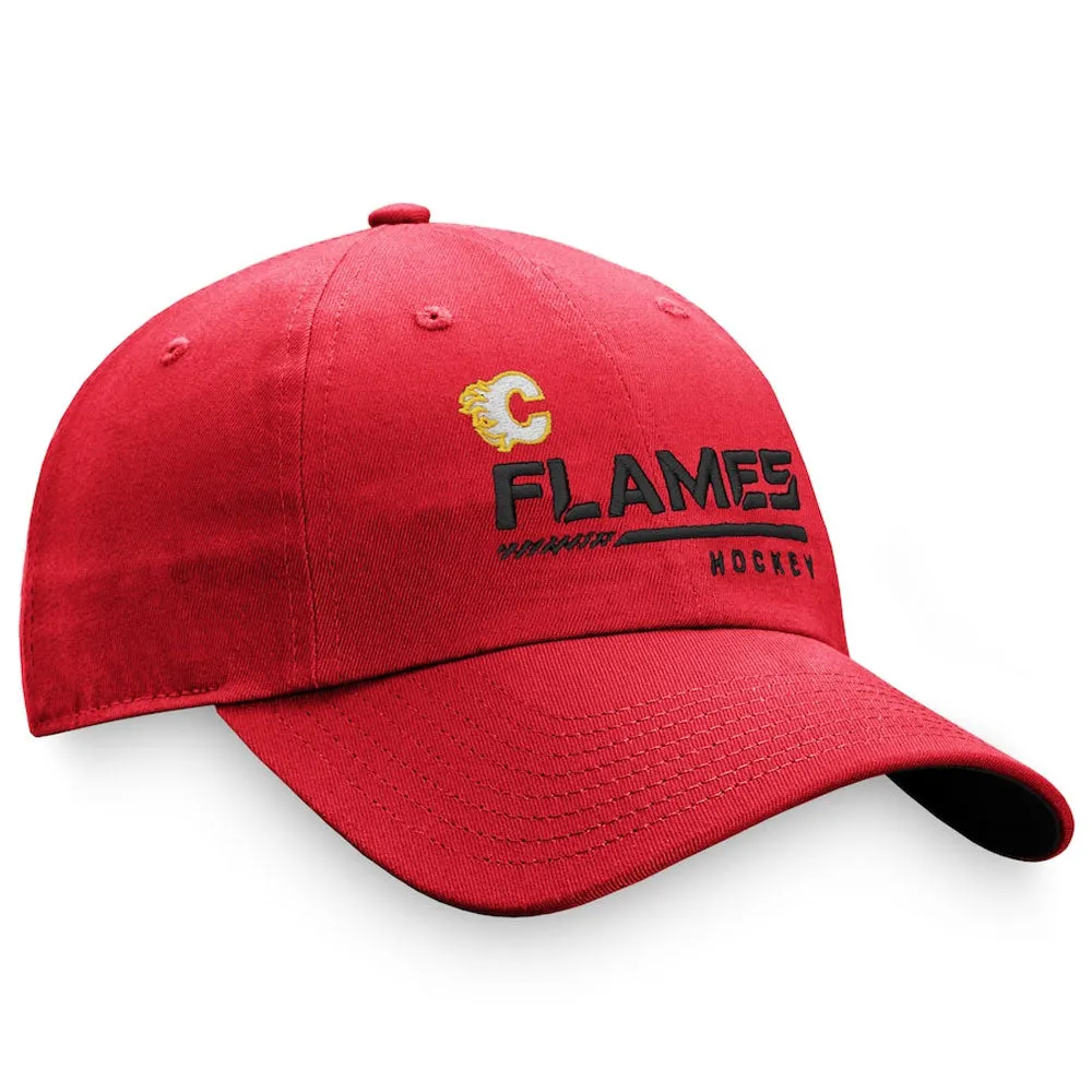 Calgary Flames Fanatics Men'S Authentic Pro Locker Room Unstructured Adjustable Hat sold by Pro Hockey Life product image thumbnail 3