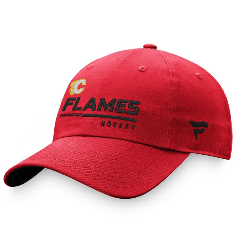 Calgary Flames Fanatics Men'S Authentic Pro Locker Room Unstructured Adjustable Hat sold by Pro Hockey Life