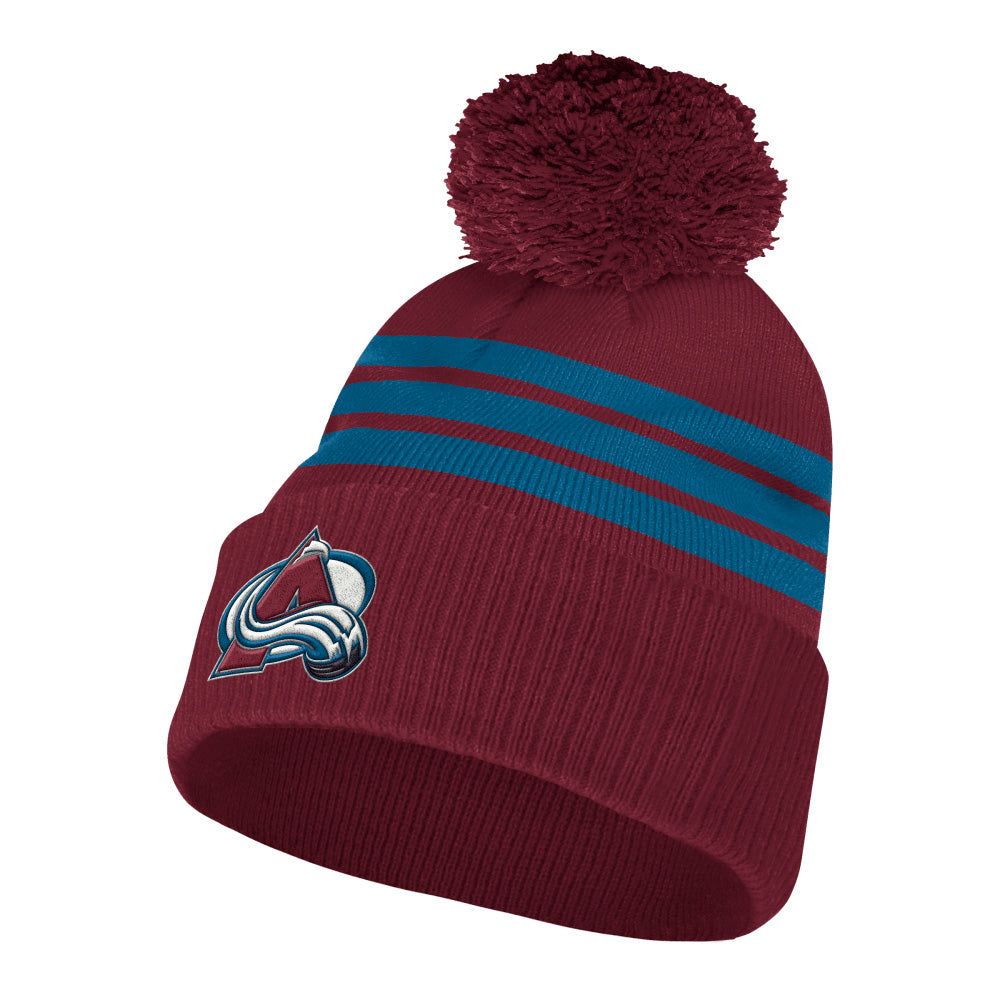 ADIDAS COLORADO AVALANCHE CUFFED KNIT POM TOQUE sold by Pro Hockey Life