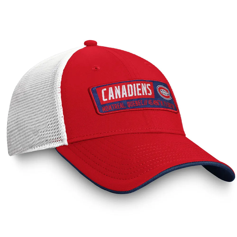 MONTREAL CANADIENS FANATICS MEN'S ICONIC DEFENDER ADJUSTABLE MESHBACK HAT sold by Pro Hockey Life product image thumbnail 3