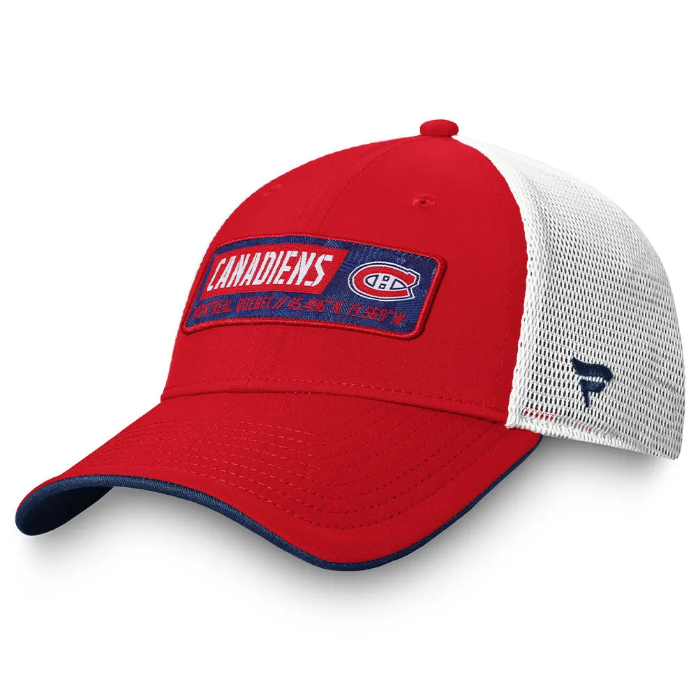 MONTREAL CANADIENS FANATICS MEN'S ICONIC DEFENDER ADJUSTABLE MESHBACK HAT sold by Pro Hockey Life