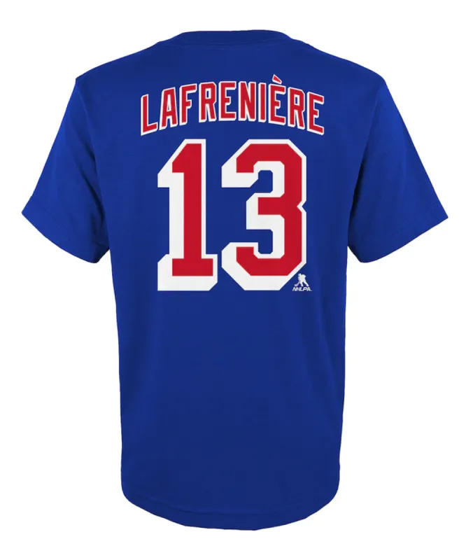 Alexis Lafreniere New York Rangers Junior Player T Shirt made by Pro Hockey Life