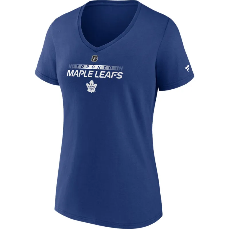 Fanatics Toronto Maple Leafs Auithentic Pro Prime Women's Vneck T Shirt sold by Pro Hockey Life