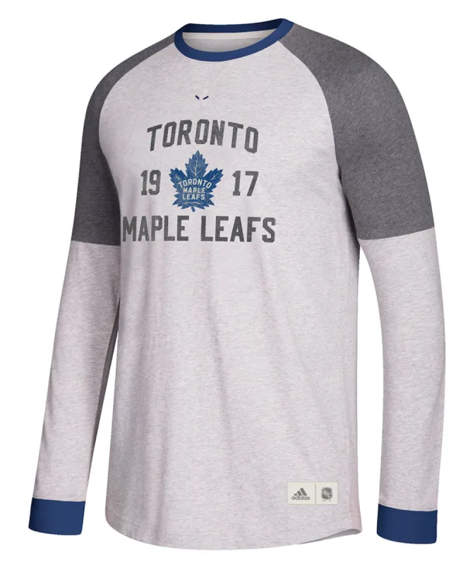 TORONTO MAPLE LEAFS ADIDAS MEN'S LONGSLEEVE CREW SHIRT sold by Pro Hockey Life