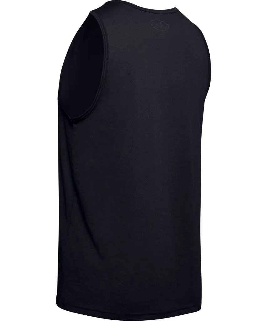 UNDER ARMOUR ADULT SPORTSTYLE LOGO TANK - BLACK sold by Pro Hockey Life product image thumbnail 2