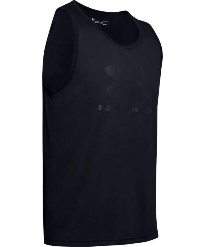 UNDER ARMOUR ADULT SPORTSTYLE LOGO TANK - BLACK made by Under Armour