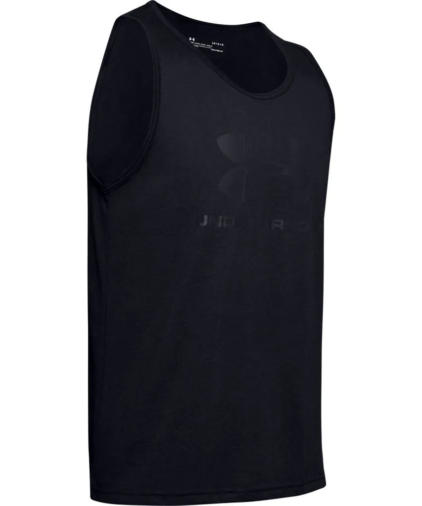 UNDER ARMOUR ADULT SPORTSTYLE LOGO TANK - BLACK sold by Pro Hockey Life