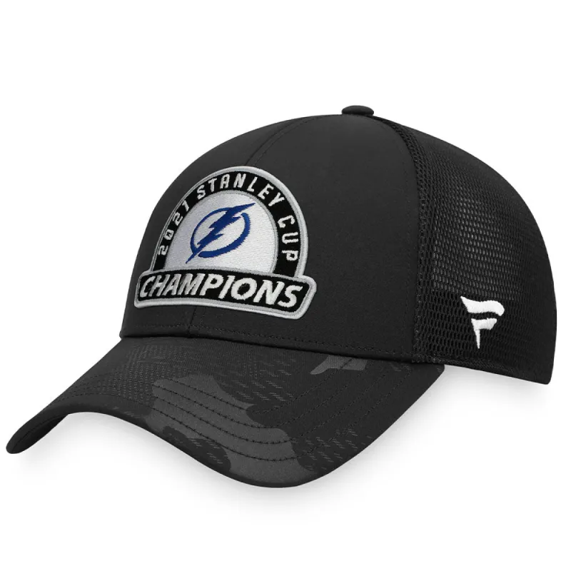 TAMPA BAY LIGHTNING FANATICS OFFICIAL AUTHENTIC 2021 NHL STANLEY CUP CHAMPIONS ADJUSTABLE HAT sold by Pro Hockey Life