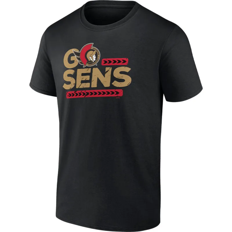 Fanatics Ottawa Senators Ice Cluster Go Sens T Shirt sold by Pro Hockey Life