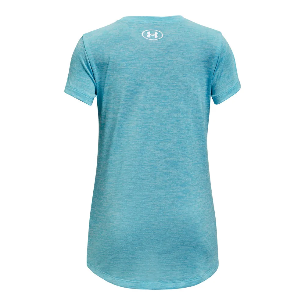 UNDER ARMOUR TECH TWIST ARCH GIRLS BLUE T SHIRT sold by Pro Hockey Life product image thumbnail 2