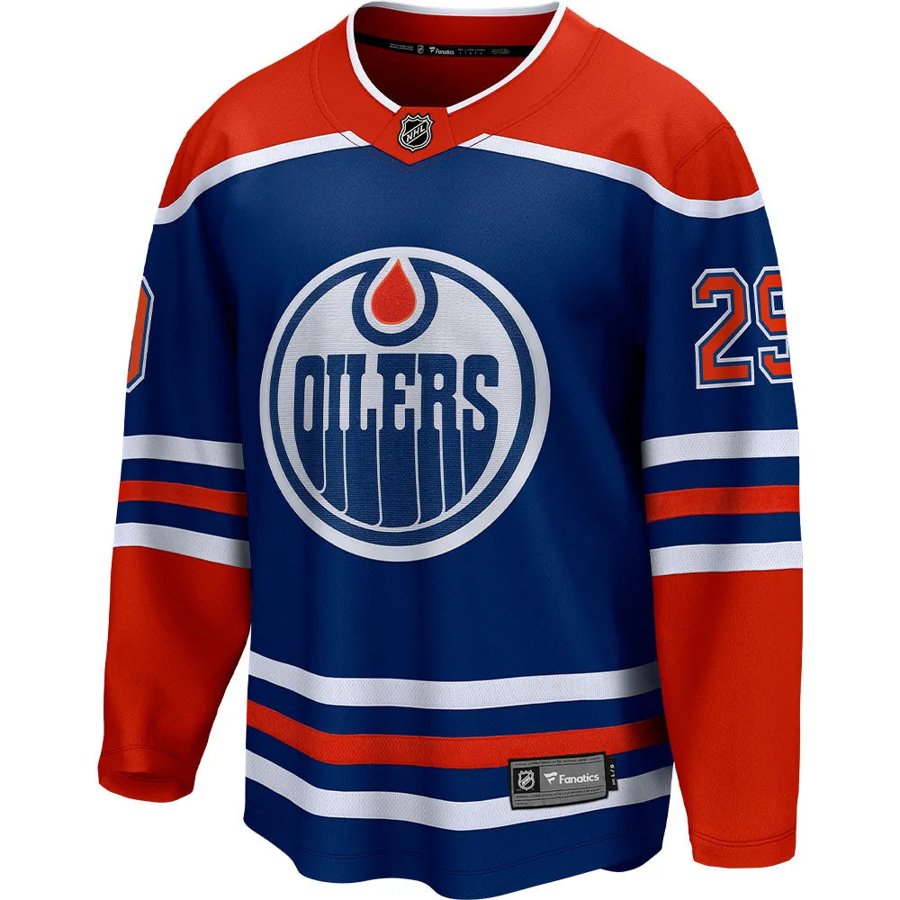Fanatics Edmonton Oilers Leon Draisaitl Adult Home Breakaway Jersey sold by Pro Hockey Life product image thumbnail 2