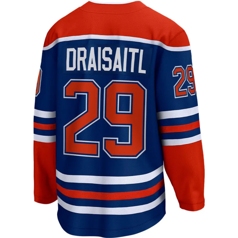 Fanatics Edmonton Oilers Leon Draisaitl Adult Home Breakaway Jersey sold by Pro Hockey Life