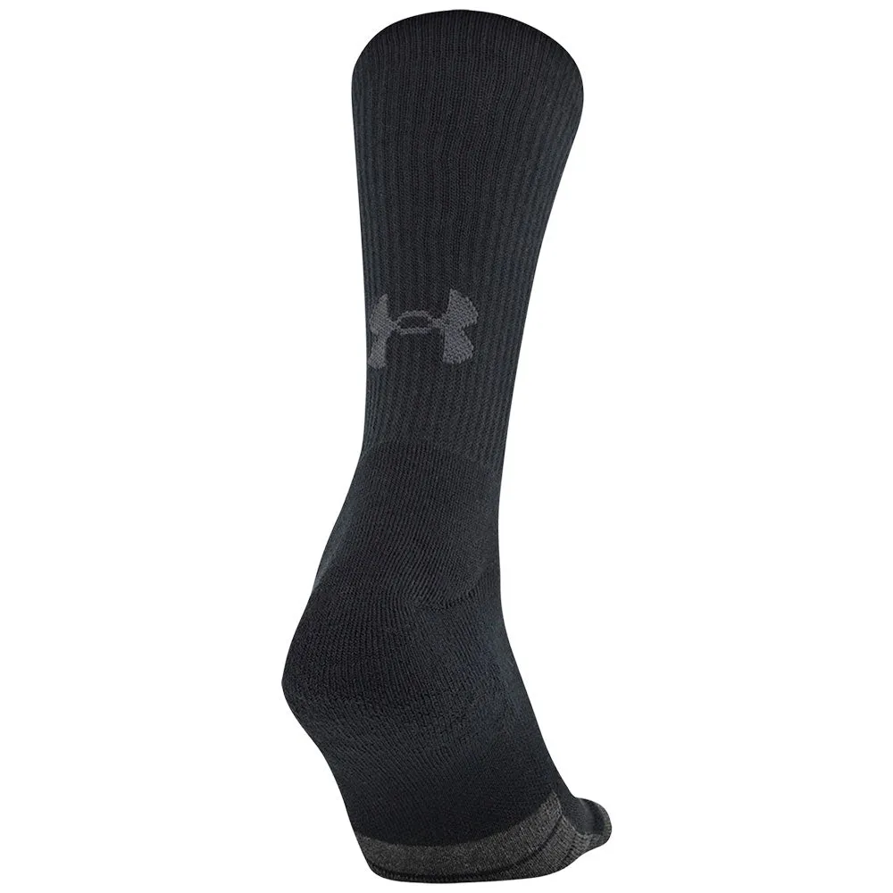 Under Armour Adult 6 Pack Performance Tech Crew Black Socks sold by Pro Hockey Life product image thumbnail 3