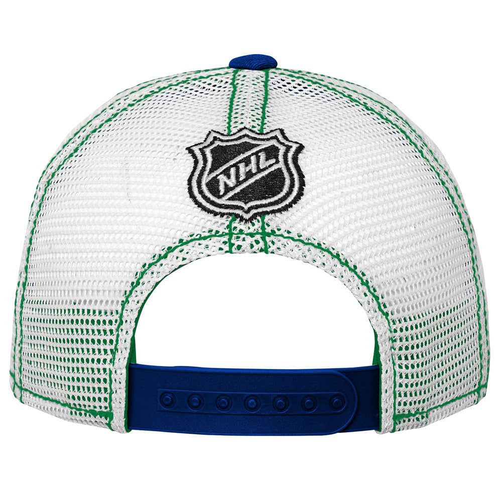 Vancouver Canucks Lockup Youth Meshback Adjustable Hat sold by Pro Hockey Life product image thumbnail 3