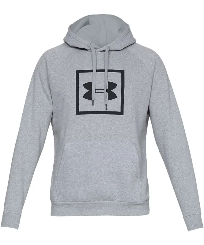 UNDER ARMOUR ADULT RIVAL FLEECE LOGO HOODIE - GREY sold by Pro Hockey Life