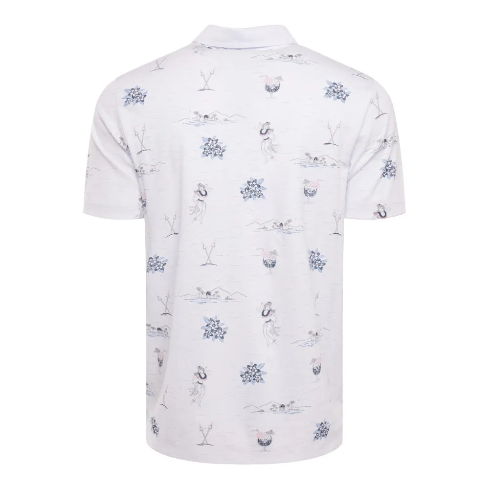 Travis Mathew Island Paradise White Polo sold by Pro Hockey Life product image thumbnail 2