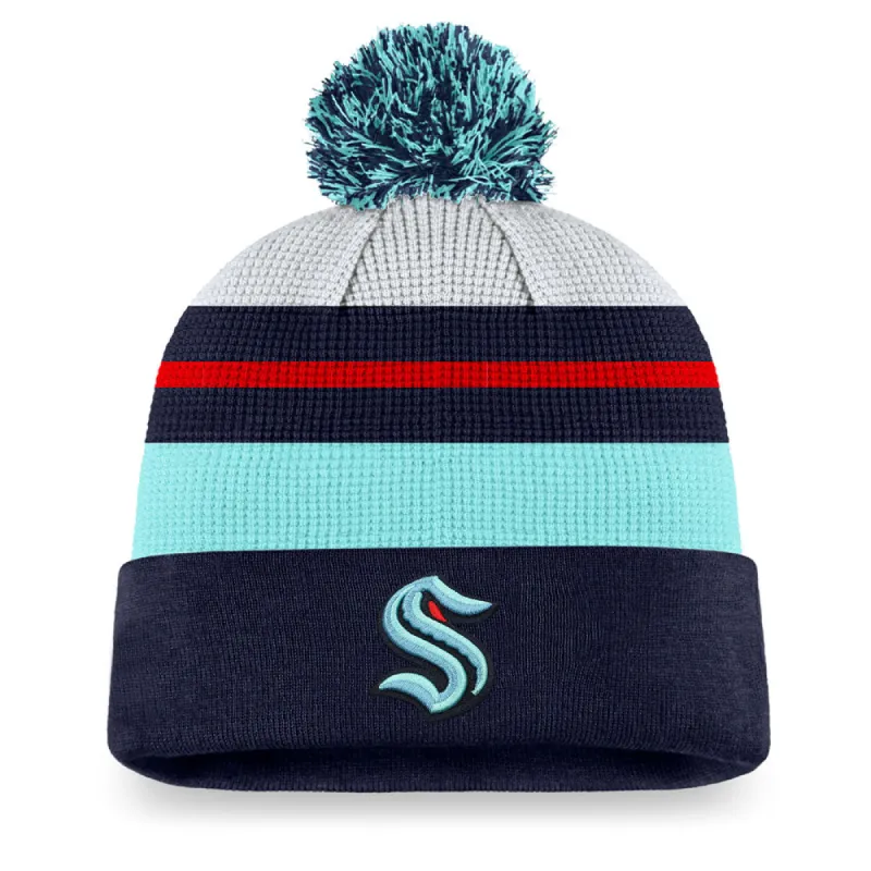 Seattle Kraken Fanatics Men'S Authentic Pro Draft Cuff Pom Knit Toque sold by Pro Hockey Life
