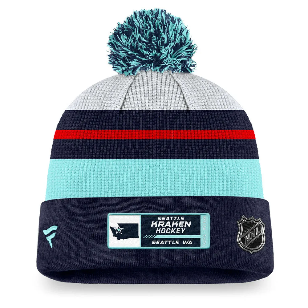 Seattle Kraken Fanatics Men'S Authentic Pro Draft Cuff Pom Knit Toque sold by Pro Hockey Life product image thumbnail 2