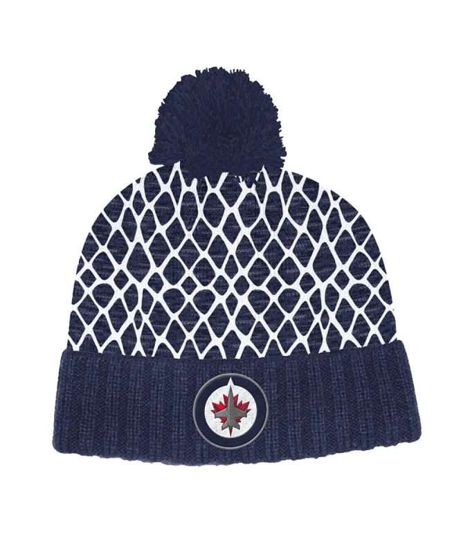 Winnipeg Jets Adidas Men'S Cuffed Knit Pom Netminder Beanie Toque sold by Pro Hockey Life