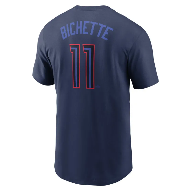 Nike Toronto Blue Jays Bo Bichette 2024 City Connect Name And Number T Shirt sold by Pro Hockey Life