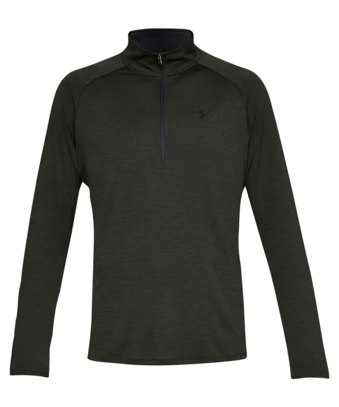 Under Armour Adult Tech Half Zip Top - Green sold by Pro Hockey Life