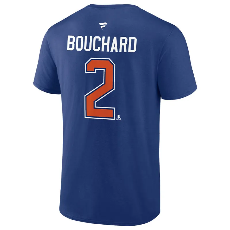 Fanatics Edmonton Oilers Evan Bouchard Name And Number T Shirt sold by Pro Hockey Life