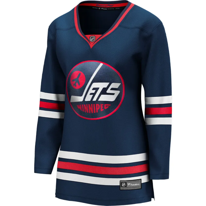 Fanatics Winnipeg Jets Women'S Navy Third Breakaway Jersey sold by Pro Hockey Life