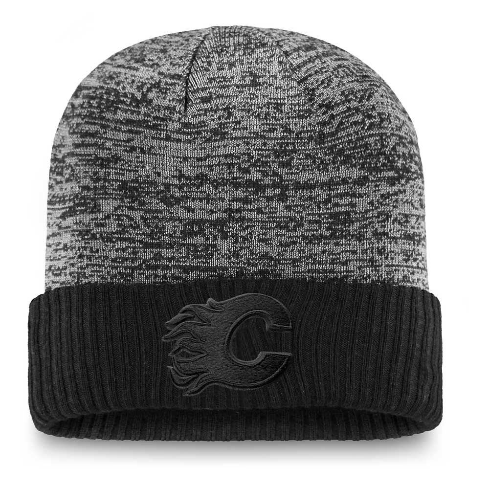 CALGARY FLAMES FANATICS MEN'S AUTHENTIC PRO BLACK ICE BEANIE CUFF TOQUE sold by Pro Hockey Life