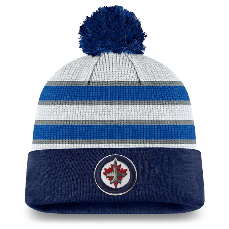 Winnipeg Jets Fanatics Men'S Authentic Pro Draft Cuffed Knit Pom Toque sold by Pro Hockey Life