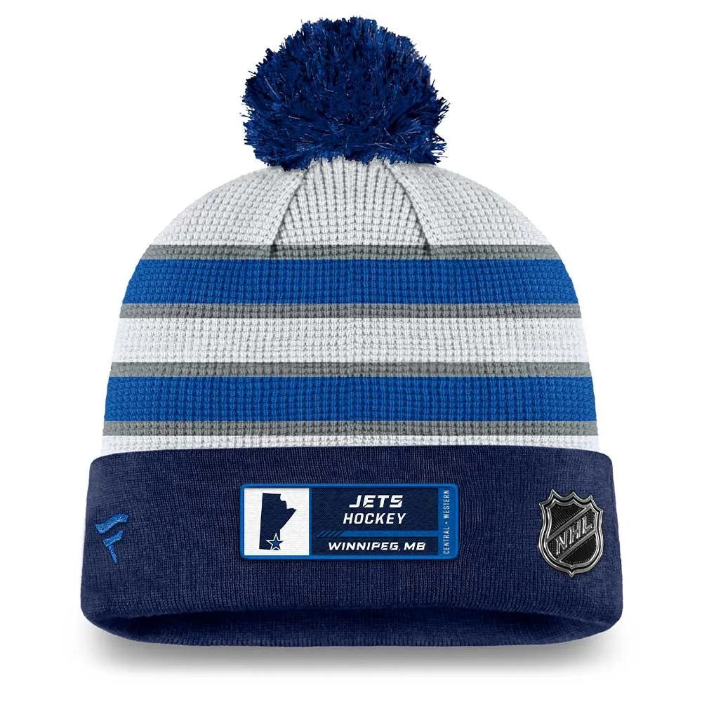 Winnipeg Jets Fanatics Men'S Authentic Pro Draft Cuffed Knit Pom Toque sold by Pro Hockey Life product image thumbnail 2