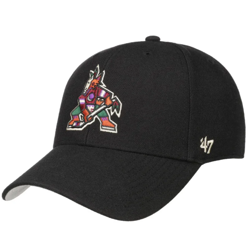 ARIZONA COYOTES PRIMARY LOGO STRAPBACK HAT BLACK sold by Pro Hockey Life