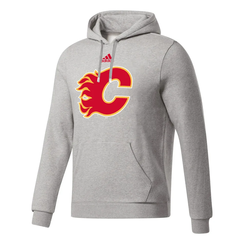 Calgary Flames Fleece Hood - Grey sold by Pro Hockey Life
