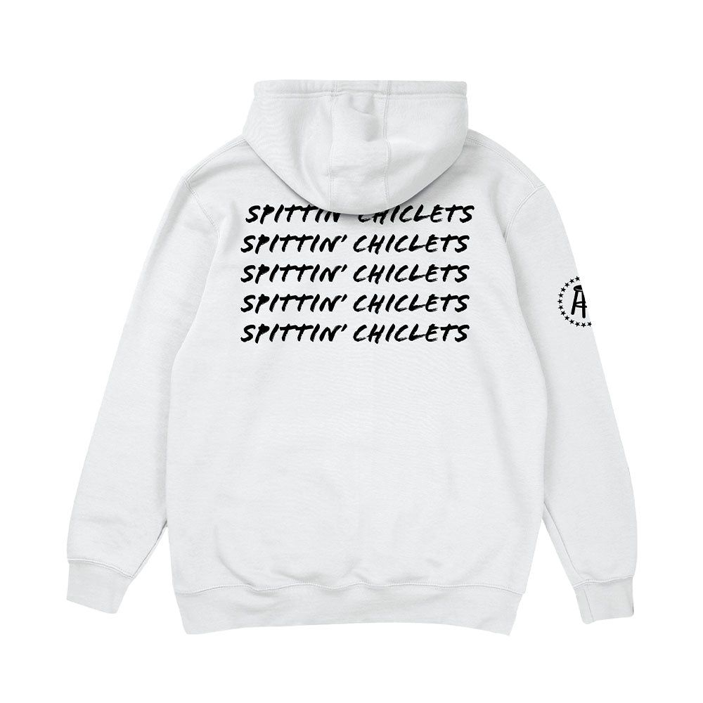 SPITTIN CHICLETS REPEAT HOODIE - WHITE sold by Pro Hockey Life product image thumbnail 2