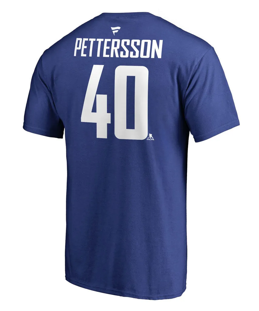 Elias Pettersson Vancouver Canucks Fanatics Men'S Name And Number T Shirt sold by Pro Hockey Life