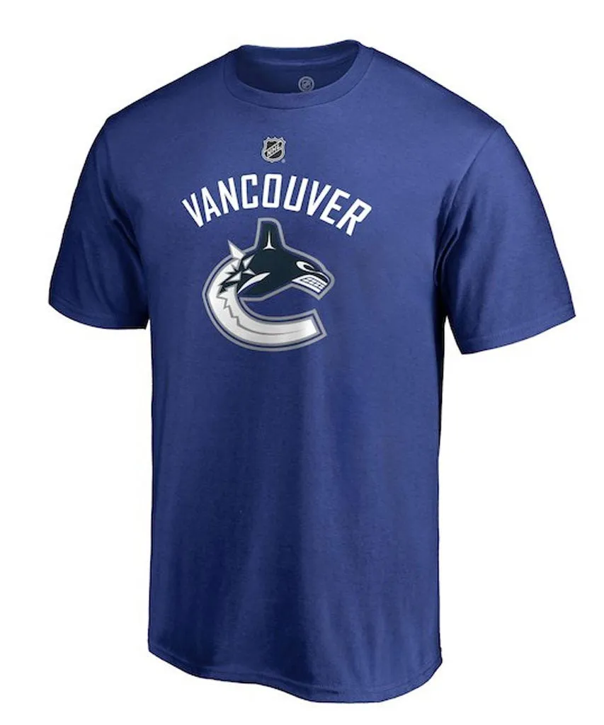 Elias Pettersson Vancouver Canucks Fanatics Men'S Name And Number T Shirt sold by Pro Hockey Life product image thumbnail 2
