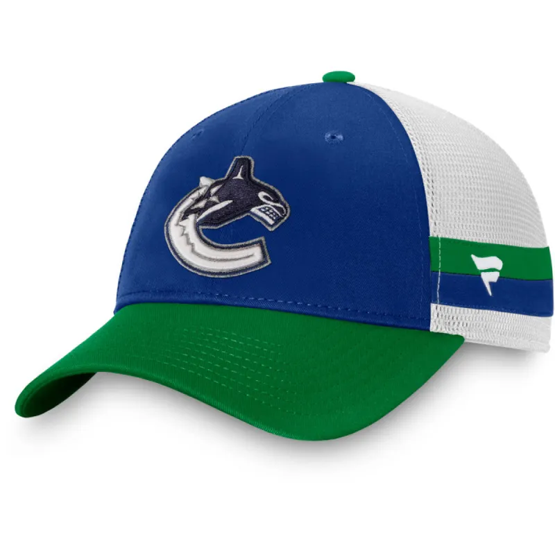 FANATICS VANCOUVER CANUCKS BREAKAWAY STRUCTURED ADJUSTABLE TRUCKER HAT sold by Pro Hockey Life