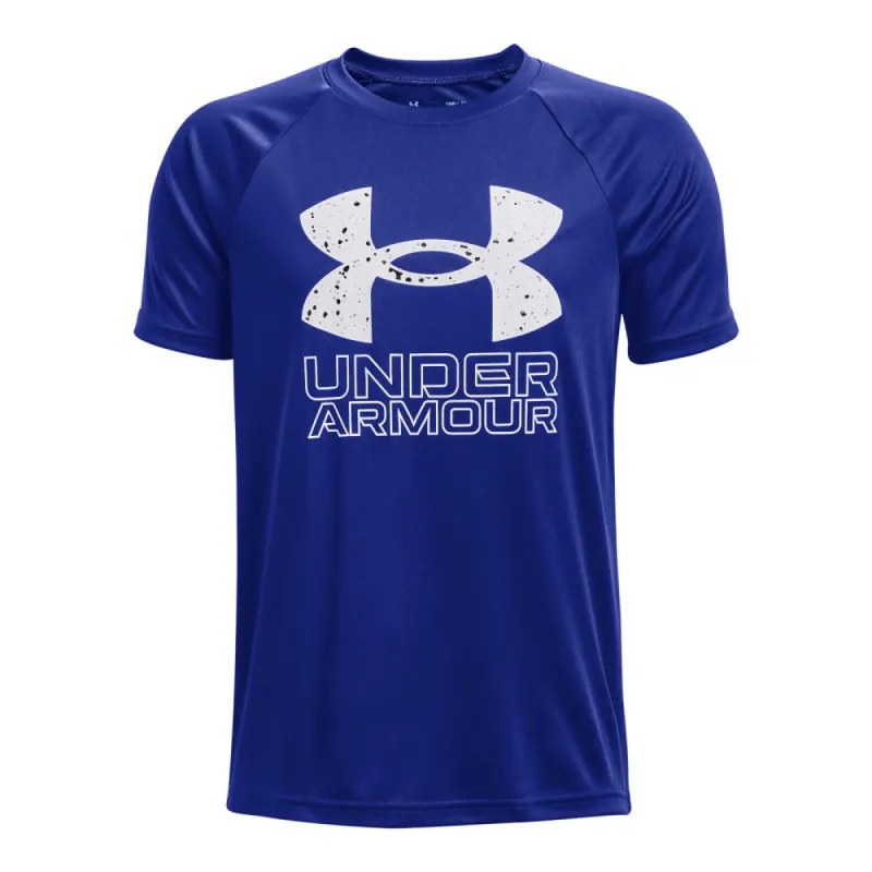UNDER ARMOUR BOYS TECH HYBRID SHORT SLEEVE T SHIRT - ROAYL BLUE sold by Pro Hockey Life