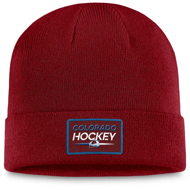 Fanatics Colorado Avalanche Adult Authentic Pro Prime Cuffed Toque sold by Pro Hockey Life