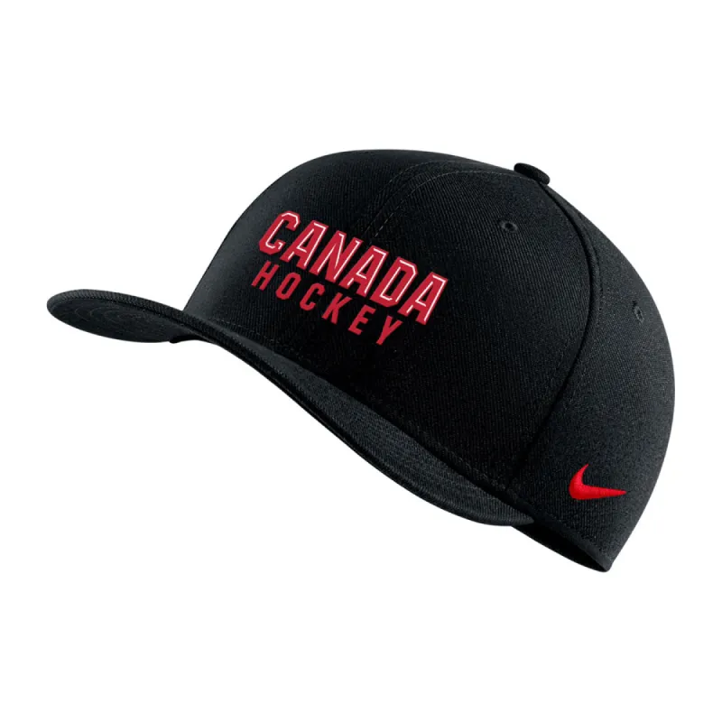 NIKE TEAM CANADA SWOOSH BLACK FLEX HAT sold by Pro Hockey Life